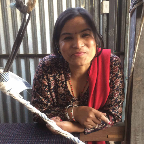 Smiling Nepali woman