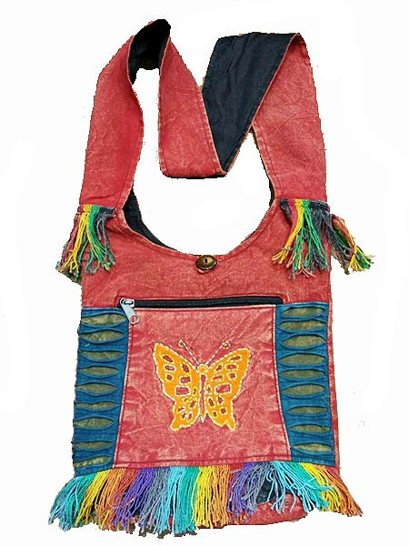 Hippy Butterfly Passport Bag