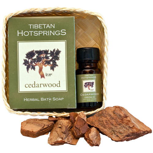 Cedarwood Soap & Oil Gift Basket