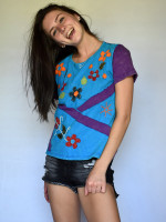 Hippy design top