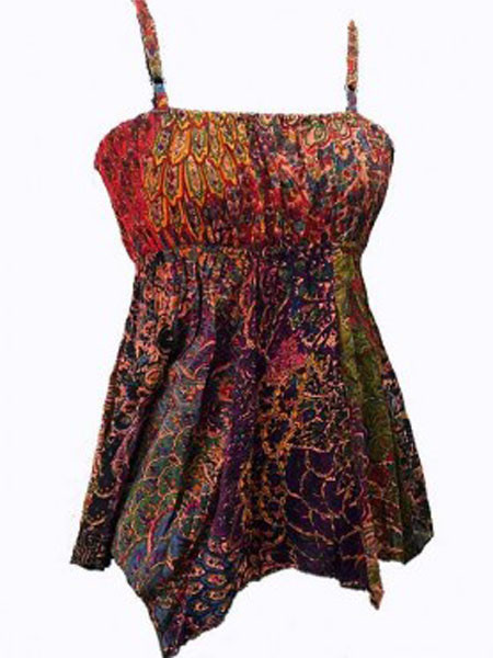 Peacock hippie top