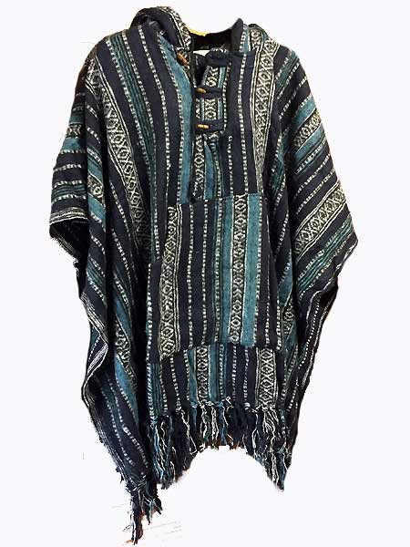 Baja blues poncho