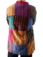 Printed Patchwork Kurtha Shirt
