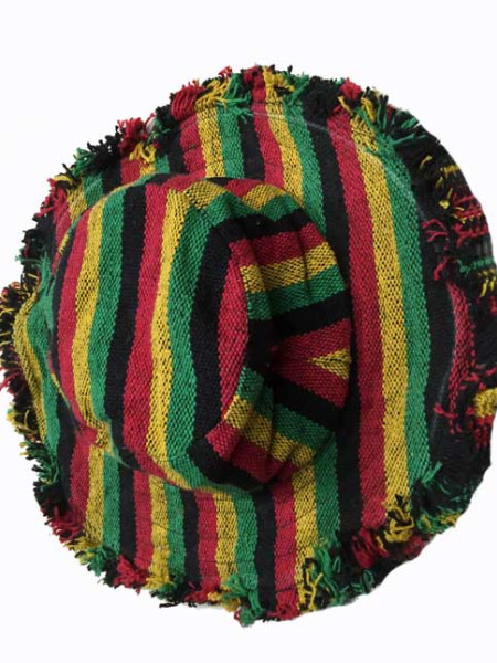 Rasta woven cotton hat