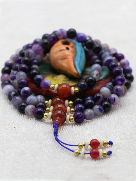 Blue Agate Mala