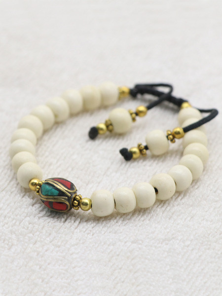 Yak Bone Wrist Mala
