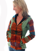 Razor cut hippie hoodie from Nepal