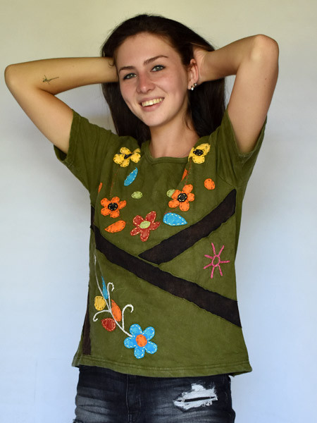 Hippy design top