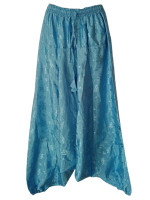 Boho style silk harem pants from Nepal