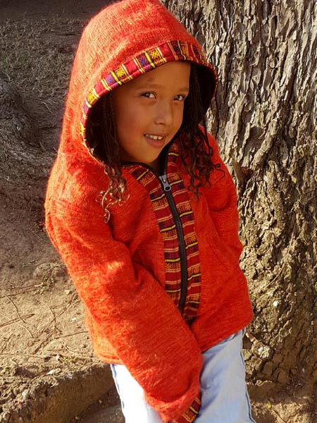 Wool Kids Hoodie Lined