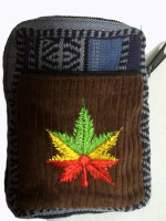 Rasta leaf purse