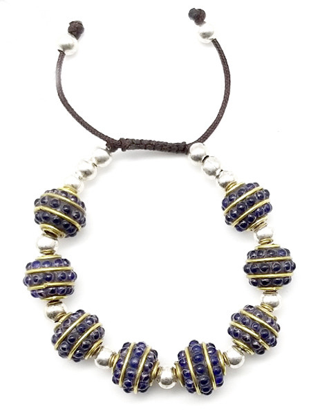 Brass Bead Wrist Mala