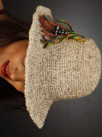 Boho hemp hat
