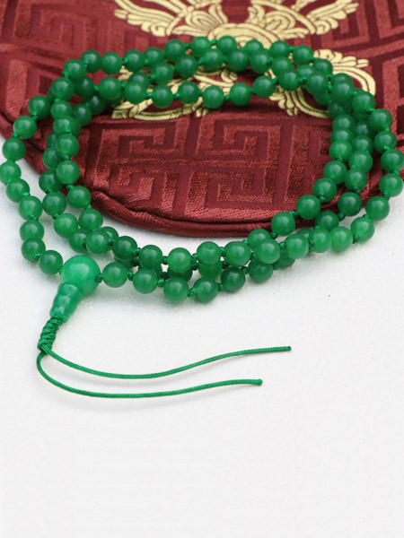Hand Knotted Jade Stone Prayer Mala