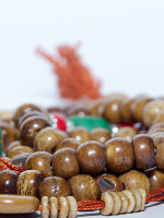 Bone mala with turquoise
