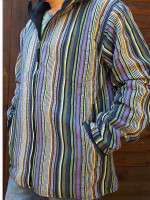 Fleece-Lined Striped Gheri Jacket