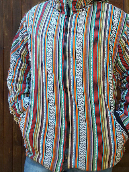 Fleece-Lined Striped Gheri Jacket
