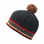 Funky, hippie wool knit beanie made in Kathmandu