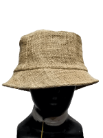 Hemp and woven cotton sun hat