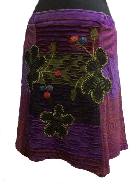 Hippie cut work skirt