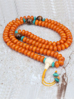 Resin Amber Prayer Mala
