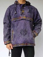 Stonewashed Print Jacket