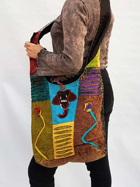 Nepal cotton sling bags
