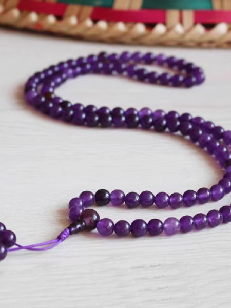 Amethyst 8mm Prayer Beads