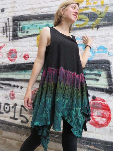 Tie dye funky dress