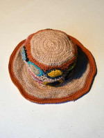 Handmade hemp & cotton hat