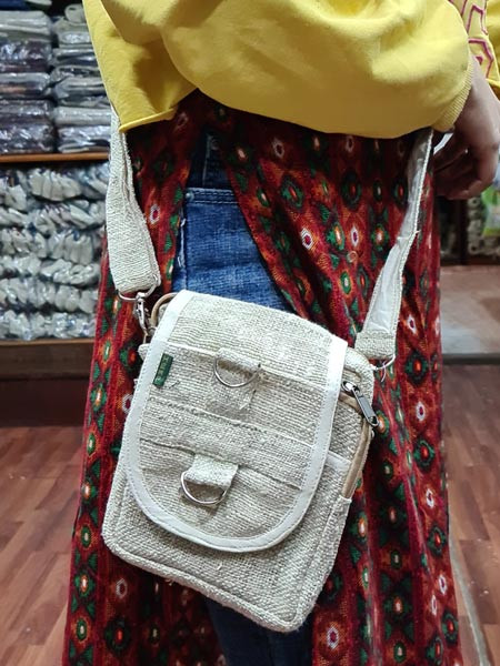Small Hemp Passport Bag