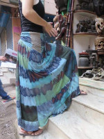 Batik maxi skirt