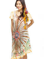 Batik tie dye dress