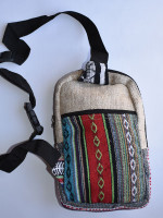 Small hemp shoulder bag