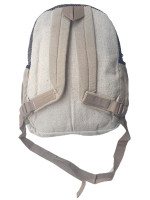 Pure hemp backpack made with a mix of woven cotton