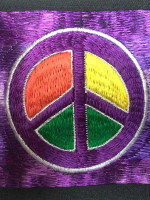Peace sign wallet