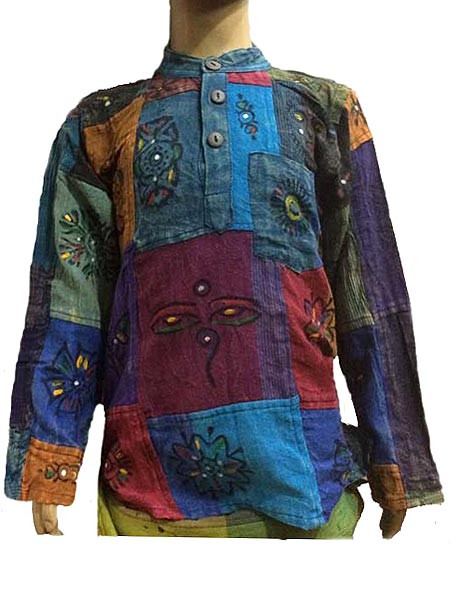 Kids patch print kurtha