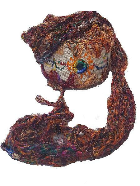 Hippie recycled silk belt