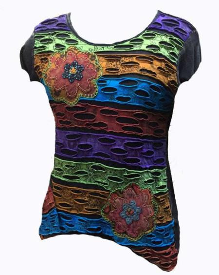 Cutwork hippie top