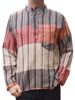Striped Cotton Patchwork Kurtha