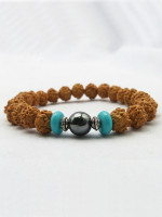 5 faces Rudraksha Seed Wrist Mala
