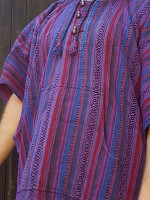 Woven stone washed poncho