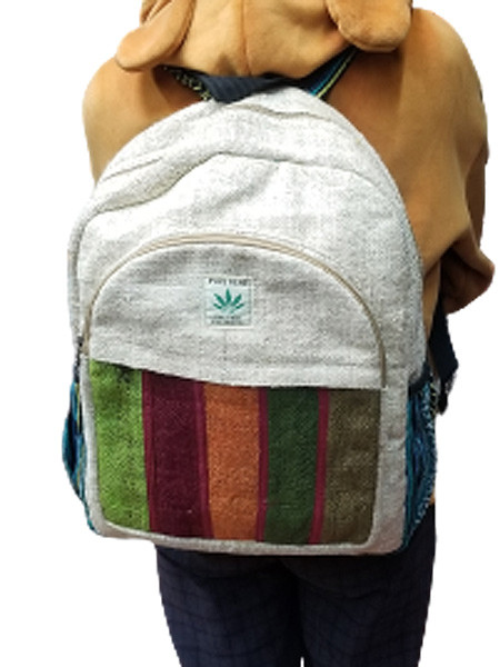 Stripe Hemp Backpack