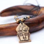 Buddha Head Yak Bone Pendant