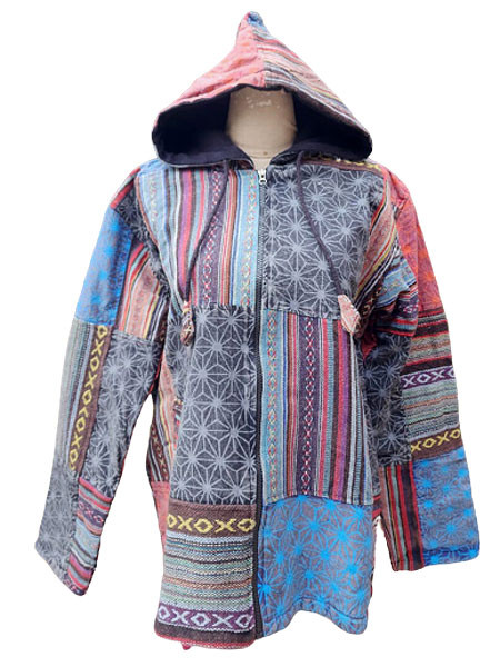 Patchwork Hippie Hoodie