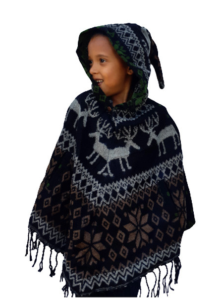 Pixie Hood Kids Poncho