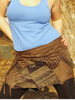 Hippie festival mini skirt