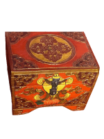 Hand painted Tibetan jewelry box