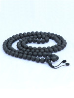 Calming Lava Stone Yoga Mala Prayer Beads