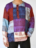 Patchwork Ram Nam Printed Shirt